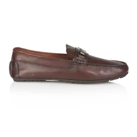 Austin Leather Driving Loafer - Brown