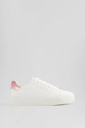 Bershka Women's  Metallic detailed Platform Sneakers