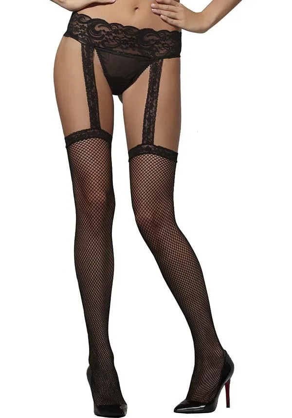 Black Lace Fishnet | HOLD-UPS