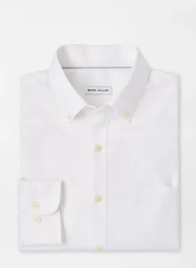 Campbell Perfect Pinpoint Cotton-Stretch Sport Shirt - White