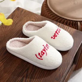 Cotton Slippers Spring Cotton Thick Plush Home Slippers