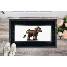 Dark Brown Cow Sublimation Heavy Duty Door Mat