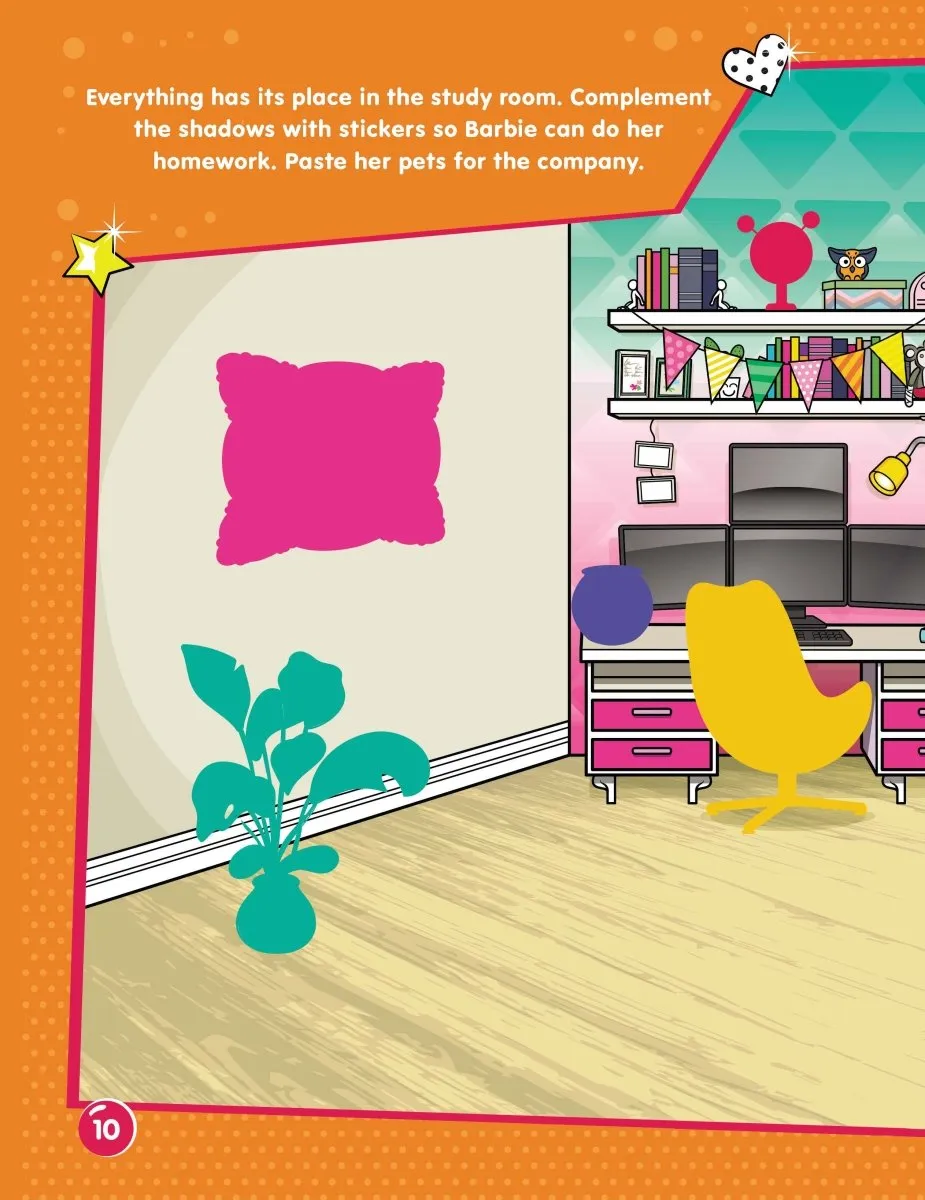 Dreamland Publications Barbie Dream House Decorate With Stickers