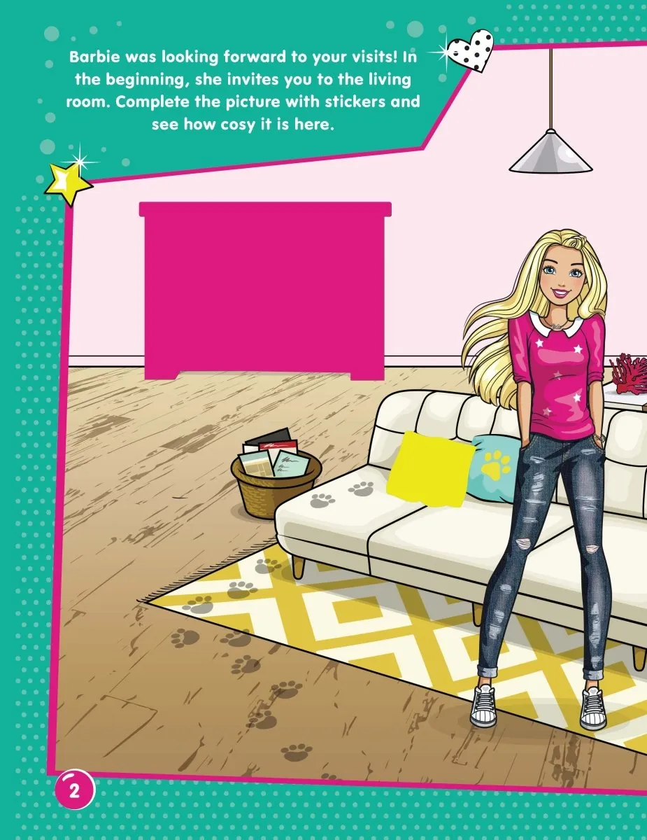 Dreamland Publications Barbie Dream House Decorate With Stickers