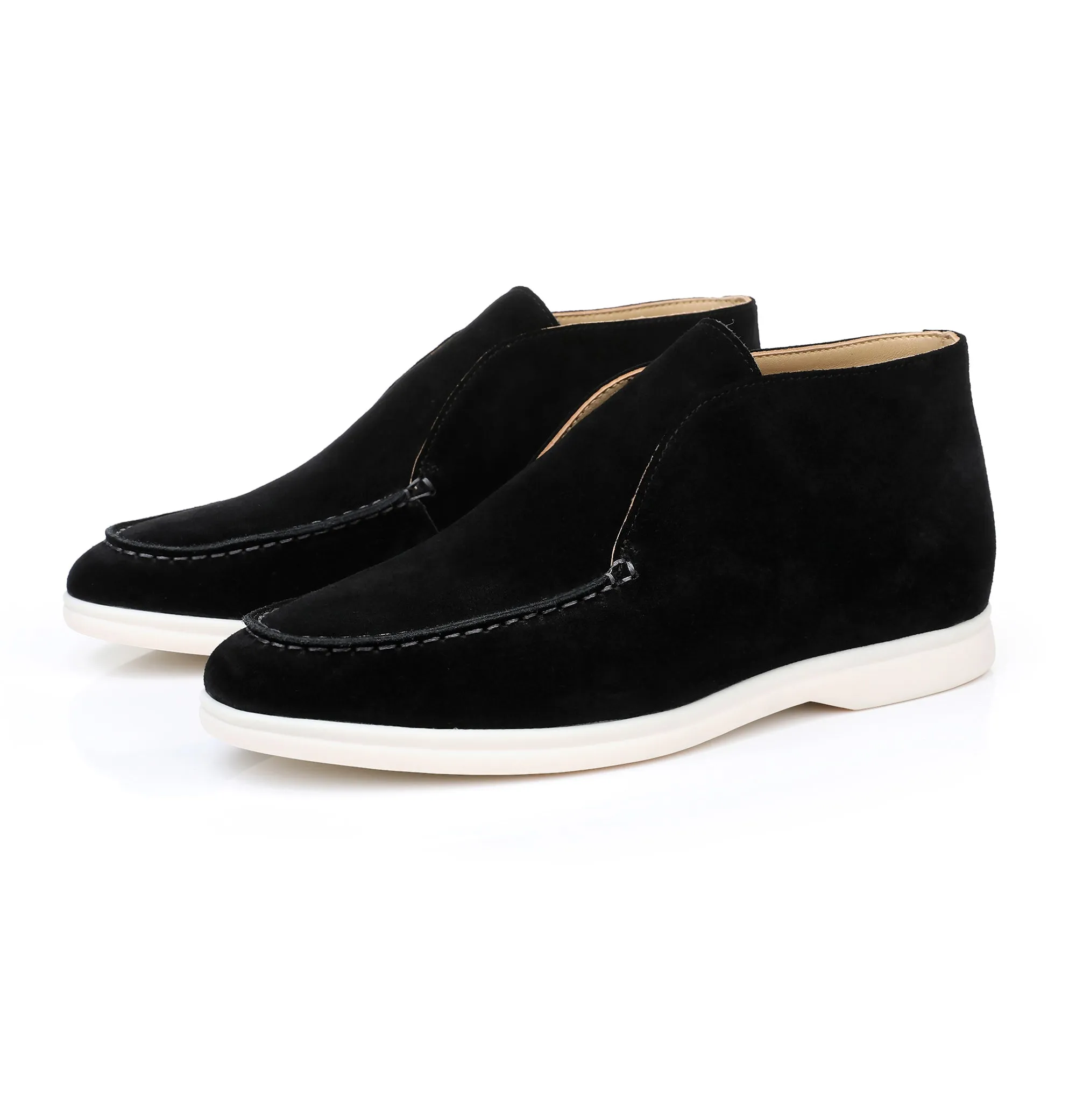 GANGNAM City High Suede Loafers