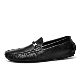 Men Casual Shoes Men Leather Loafers Soft Moccasins Non-slip Flats Driving Shoes Fashion Men Shoes Size 38-47