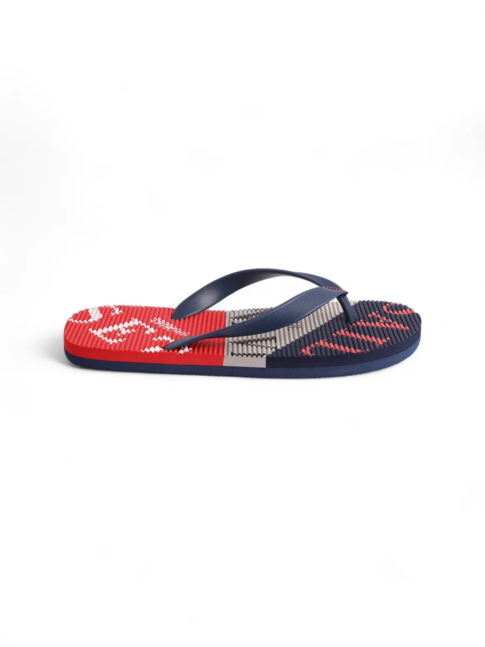 Navy & Red Flat Flip Flop