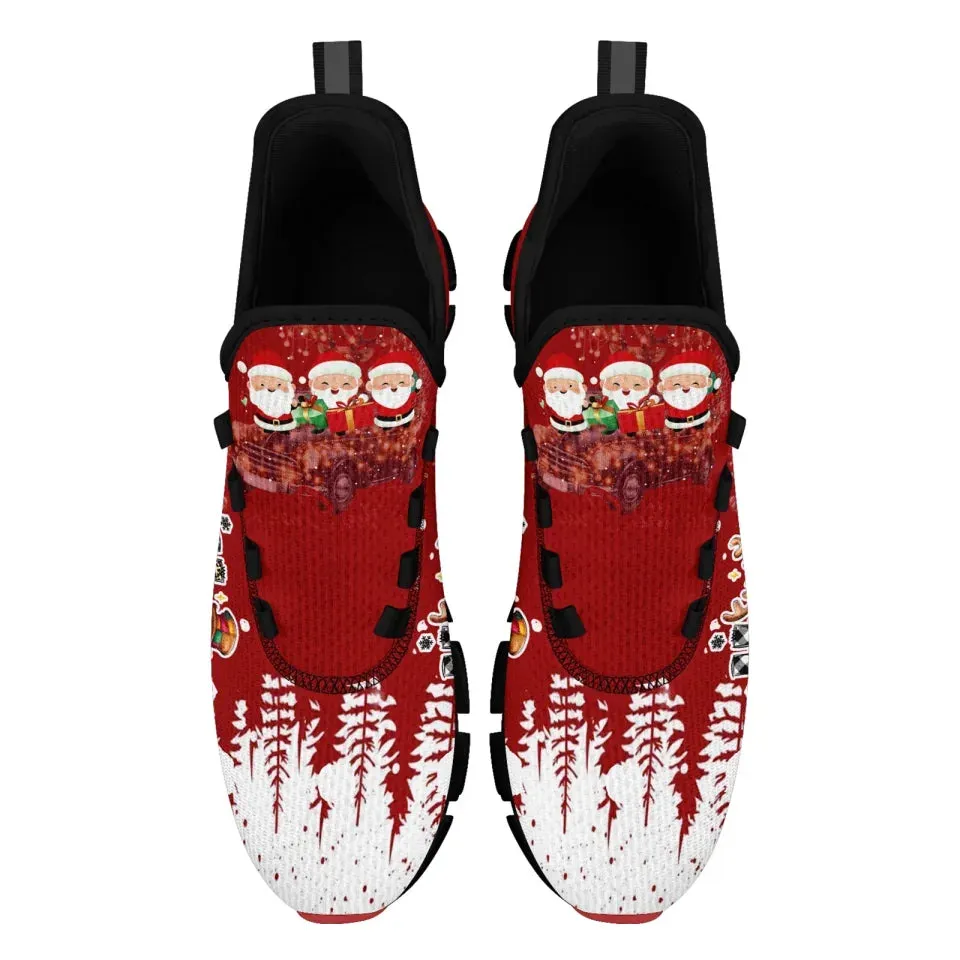 Personalized Xmas Cloud Sneakers, Custom Reindeer & Snow Shoes,  Best Christmas Gift