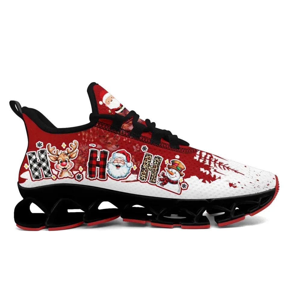 Personalized Xmas Cloud Sneakers, Custom Reindeer & Snow Shoes,  Best Christmas Gift