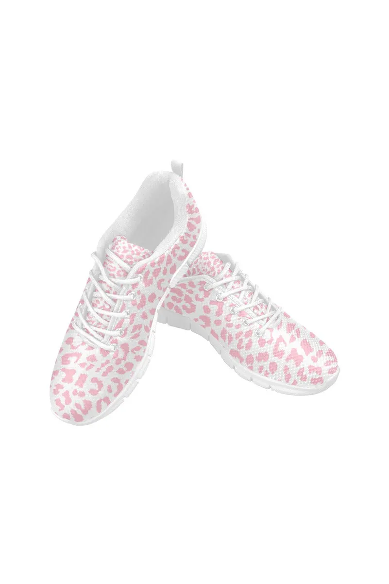 Pink Leopard Pink Women's Breathable Running Shoes